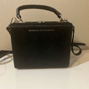 Brandon Blackwood Pony Hair Trunk Bag Black